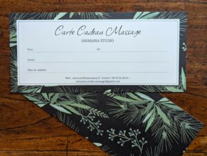 bon cadeau massage